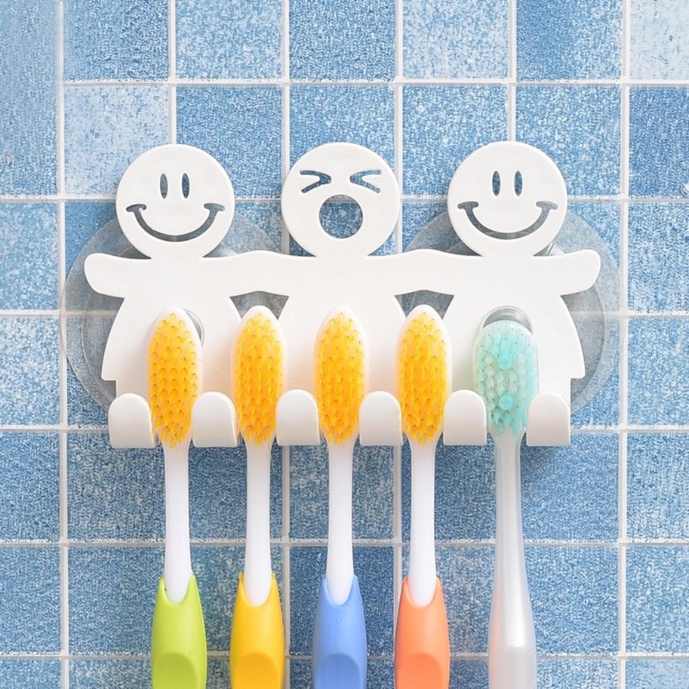 Smile Face Toothpaste Holder Hanger